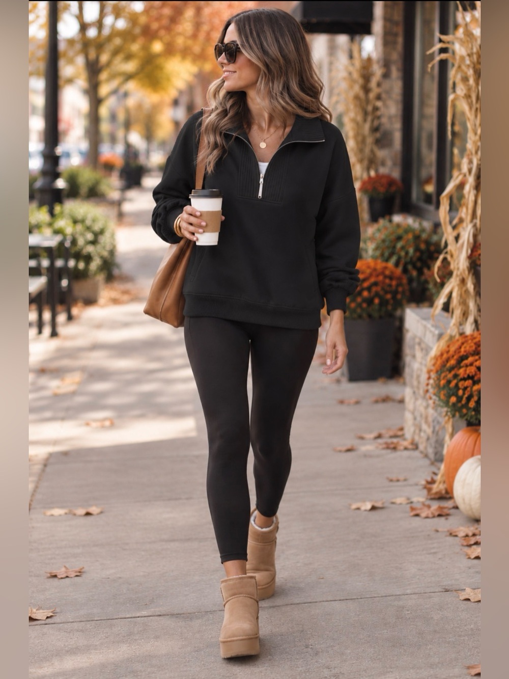 Aerie Down To Earth Quarter Zip Sweatshirt